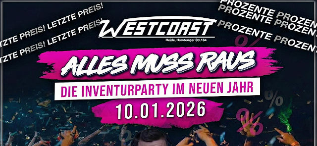 Alles muss raus - die Inventur Party im neuen Jahr